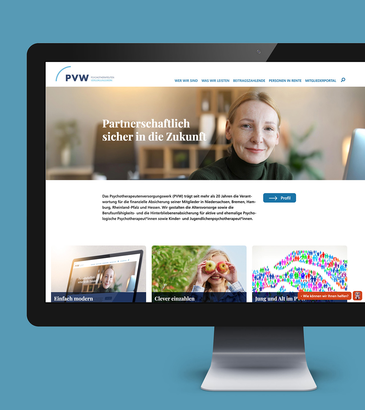 Website des Psychotherapeutenversorgungswerks